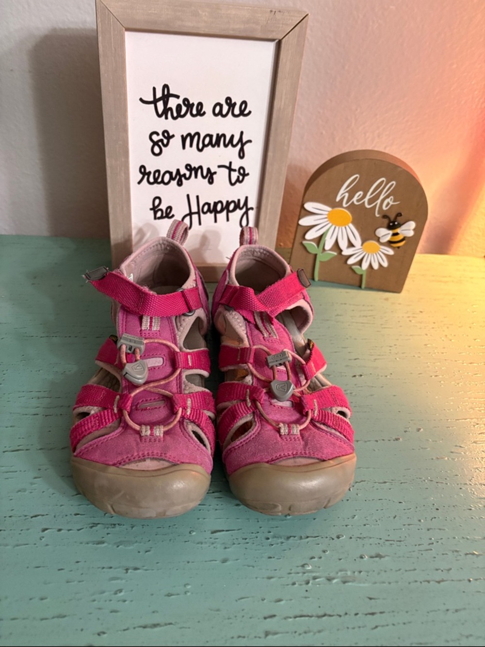 Keen Kids Pink Closed-Toe Sandals